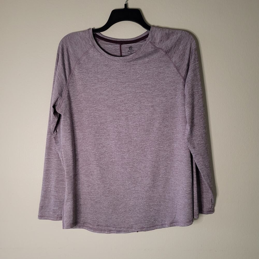 Stylish Champion Long Sleeve Shirt - Purple & White - Size 2XL